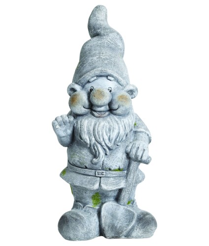 Standing Garden Gnome with Spade