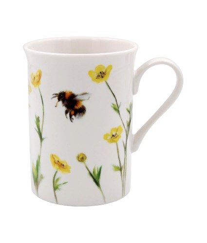 Floral Bumblebee Mug