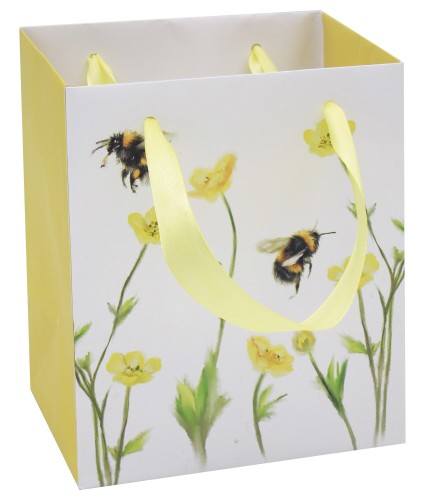 Floral Bumblebee Gift Bag - Small