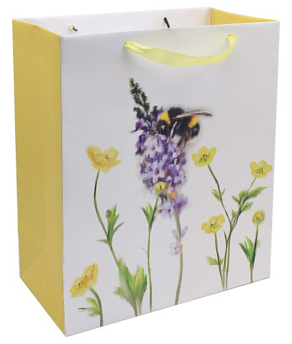 Floral Bumblebee Gift Bag - Large