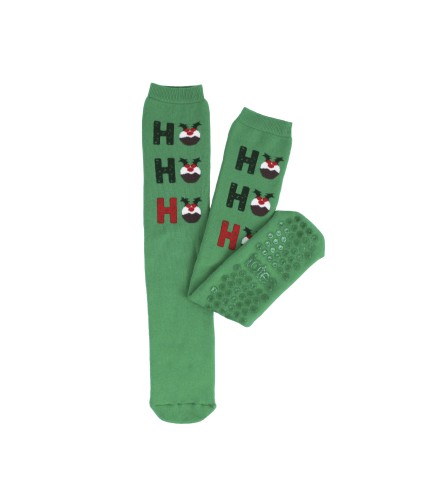 Totes Men's Ho Ho Ho Slipper Socks