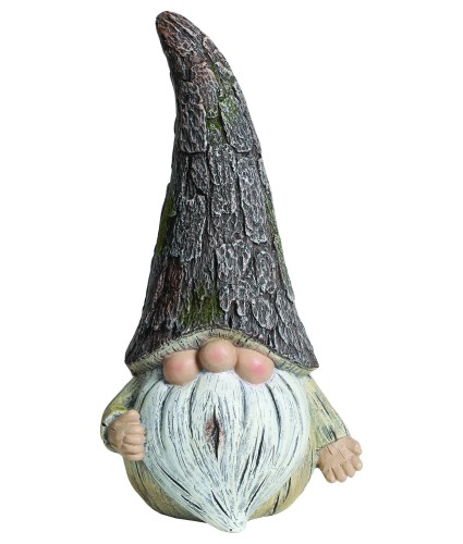 Wood Effect Hat Gonk Gnome Garden Decoration