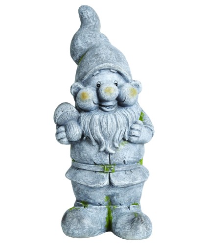 Standing Garden Gnome with Mushroom