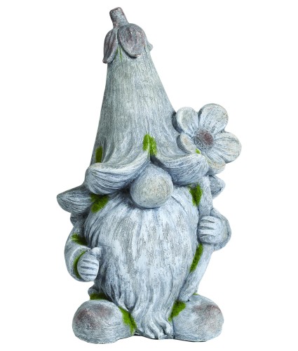Gonk with Flower Garden Statue Decoration