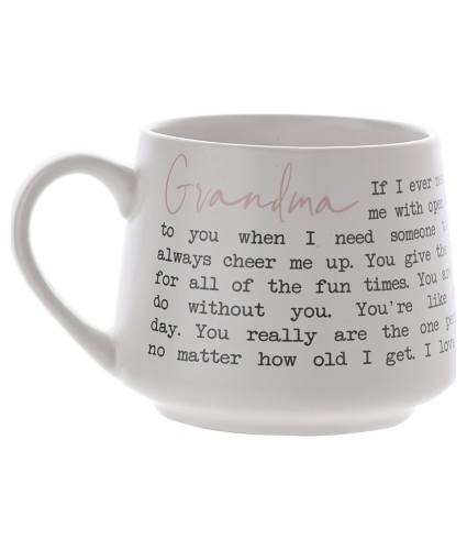 Grandma Stoneware Sentiments Mug