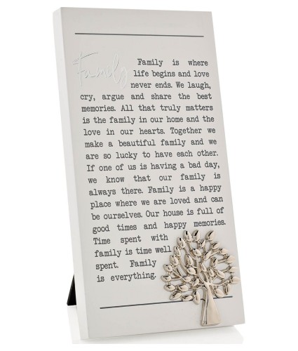 Family Sentiments Standing Plaque