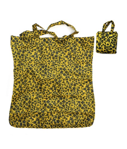 Totes Navy and Yellow Floral Foldaway Bag