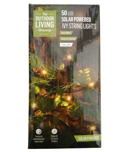 Premier 50 LED Solar Ivy String Lights