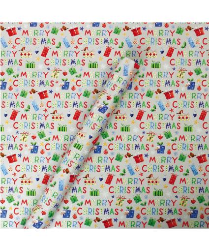 Tom Smith Silver Whimsical Wrapping Paper