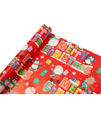 Novelty Merry Christmas 4m Christmas Wrapping Paper