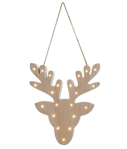Wooden Reindeer LED Light