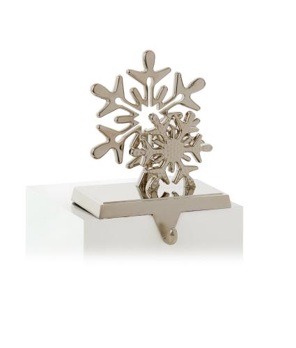 Snowflake Mantlepiece Stocking Hanger 18cm