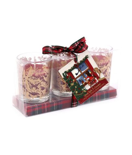 Spiced Apple & Cinnamon Triple Scented Candle Gift Set