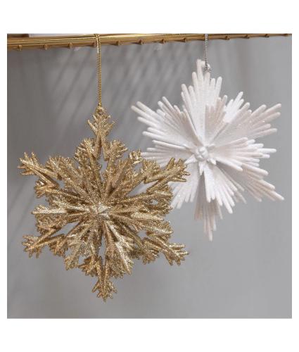 Sparkling Snowflake Hanging Decoration
