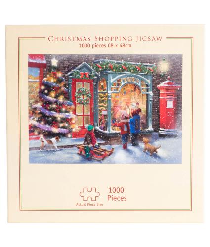 Christmas Window Shopping 1000-Piece Jigsaw Puzzle