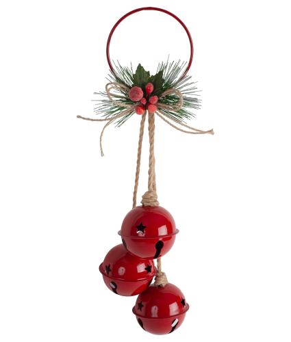Red Jingle Bells Hanging Decoration