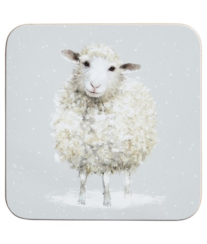 Winter Sheep Drinks Coasters
