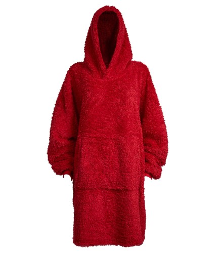 Super Size Fleece Hoodie - Red