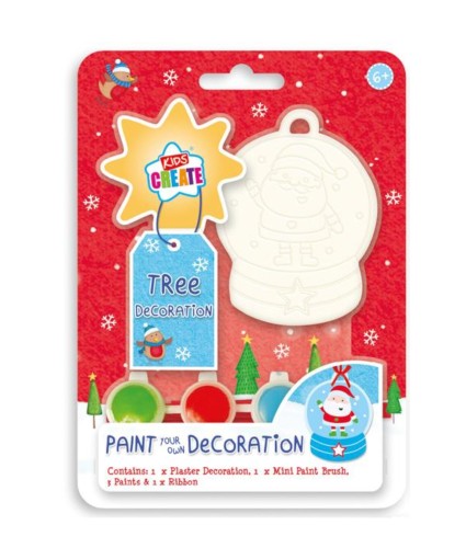 Paint Your Own Tree Decoration - Snowglobe