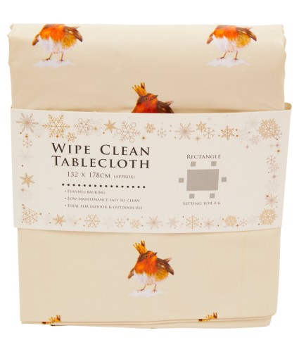 Regal Robin Easy Wipe-Clean Tablecloth