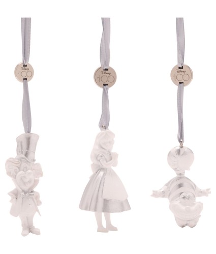 Disney 100 Set of 3 Alice In Wonderland Hanging Decorations