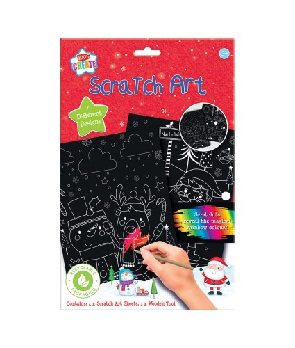 Christmas Scratch Art Activity Sheets
