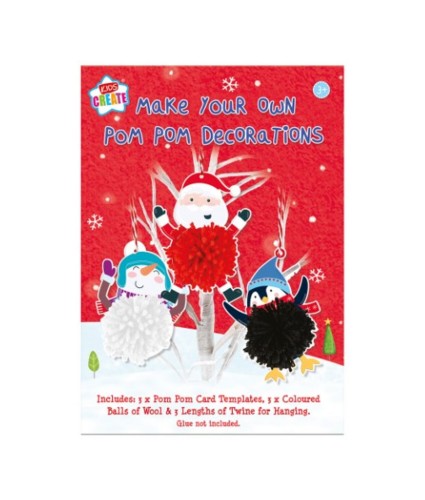 Make Your Own Christmas Pom Pom Decorations Kit