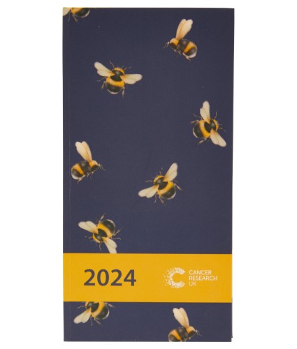 Cancer Research UK 2024 Pocket Diary - Navy Bees