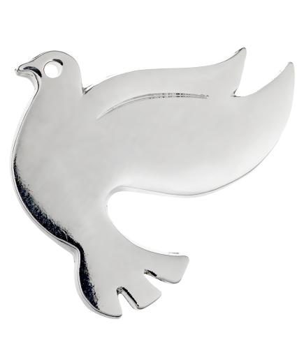 Silver Dove Pin Badge
