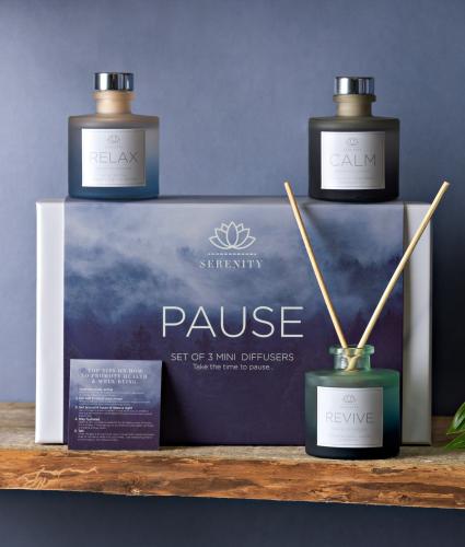 Serenity Pause Set of 3 Reed Diffusers