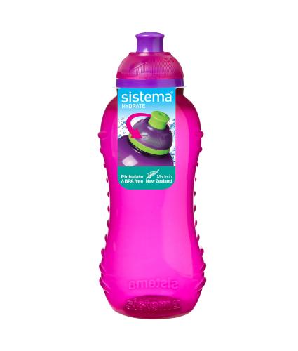 Sistema Twist n Sip Squeeze Drinks Bottle Pink