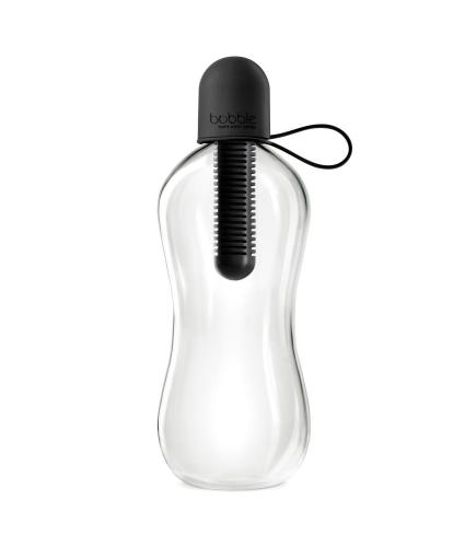 BOBBLE Carry Cap Reusable Water Bottle Black