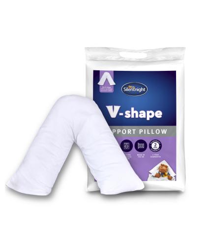 Silentnight V-shape Support Pillow & Case 