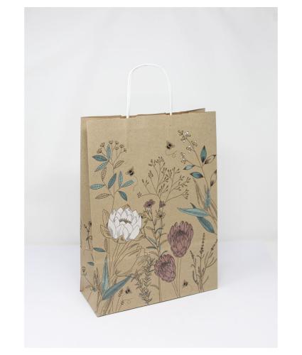 Eco Nature Sustainable Bumblebee Floral Gift Bag - Large