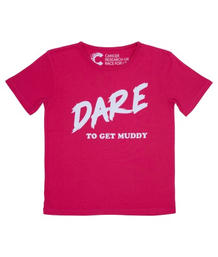 Pretty Muddy Dare To Get Muddy Slogan Kids T-Shirt