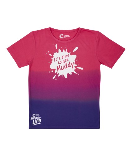 Pretty Muddy Kid's Pink Ombre T-Shirt