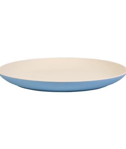 Blue 2-Tone Bamboo Dinner Plate 