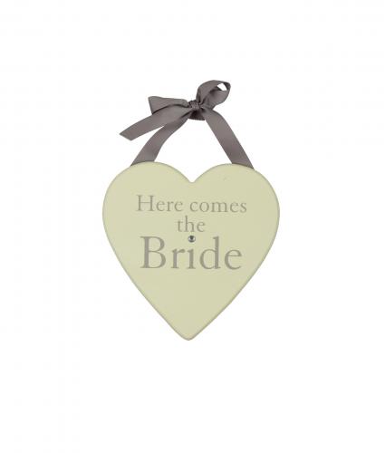 Here Comes the Bride Plaque, Wedding Gift, Cancer Research UK