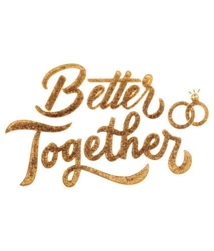 Better Together Metallic Effect Temporary Tattoo