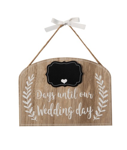 Countdown to our Wedding Love Story Plaque