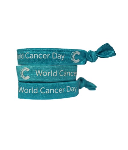 Pack of 3 World Cancer Day Unity Bands - Light Blue