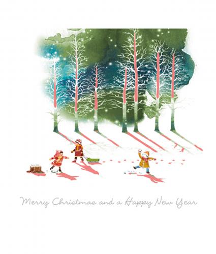 off sledging cancer research uk christmas card 