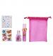 Lallabee Children's Barbie Pink Nail Polish and Strawberry Lip Gloss Gift Bag