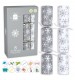 Giftmaker 8 Silver & White Plastic-Free Christmas Crackers