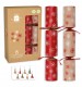 Giftmaker Red and Kraft Trees Christmas Crackers - Pack of 8