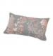 Pink and Grey Floral Bolster Cushion