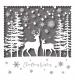 Silhouette Deer Christmas Cards - Pack of 20