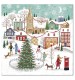 Festive Village Scene Christmas Cards - Pack of 20
