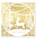 Solo Silhouette Stag Christmas Cards - Pack of 10
