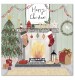 Festive Fireside Scene Christmas Cards - Pack of 10